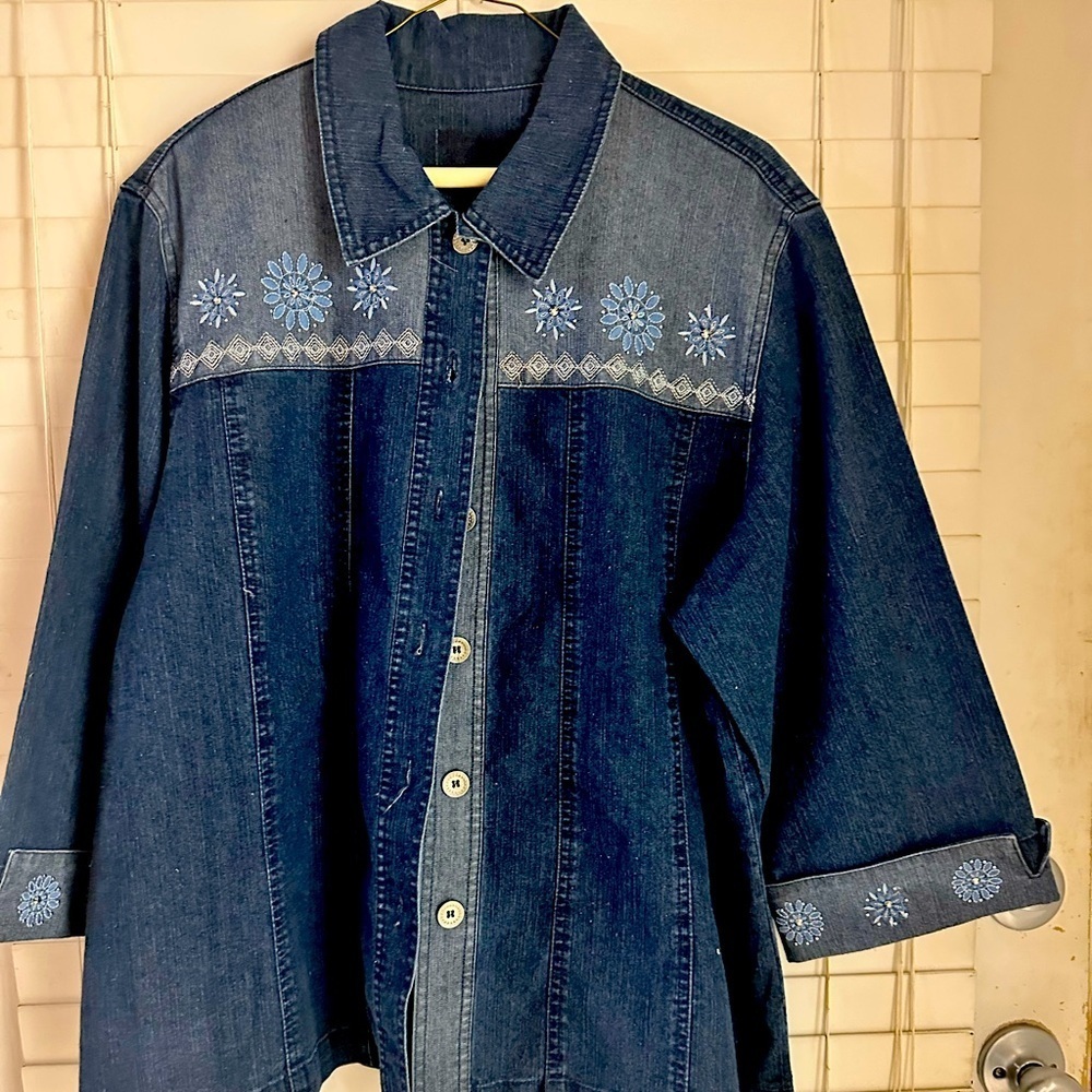 Embroidered Denim Jacket